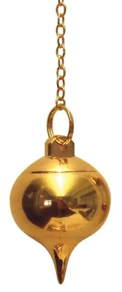 Classic Drop Gold Pendulum with chamber Lo Scarabeo