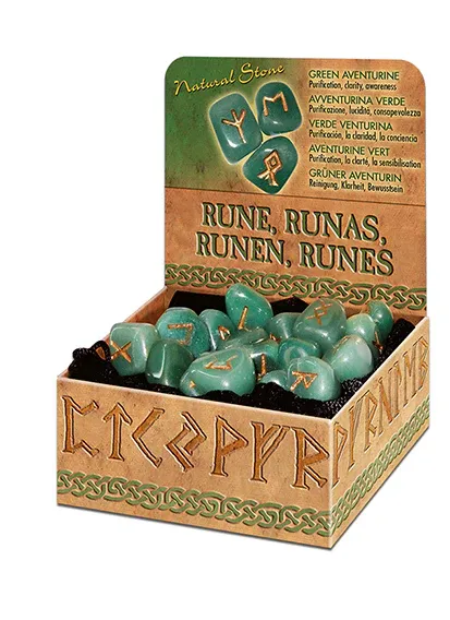 Green Aventurine Runes Lo Scarabeo