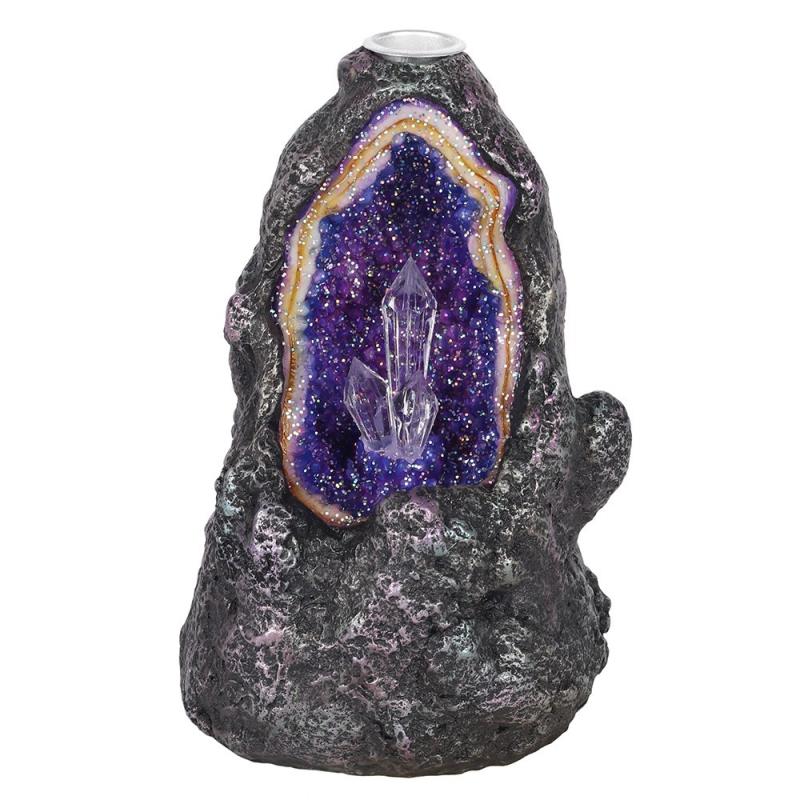 Glowing Crystal Cave Resin Backflow Incense Burner