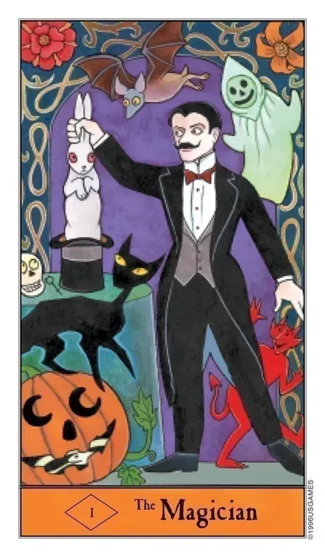 Halloween Tarot Deck and Book Set