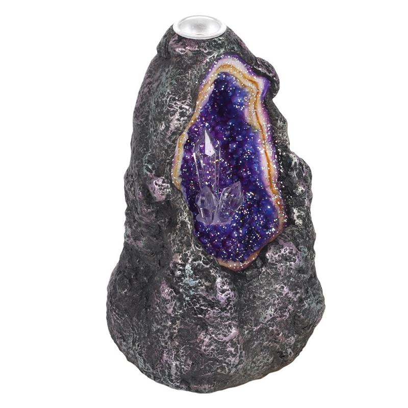 Glowing Crystal Cave Resin Backflow Incense Burner