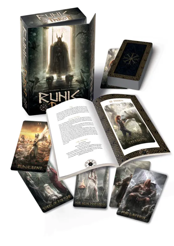 Runic Tarot Kit Cards and Book