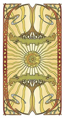 Golden Art Nouveau Tarot