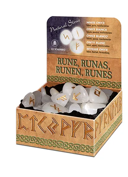 White Onyx Runes Lo Scarabeo