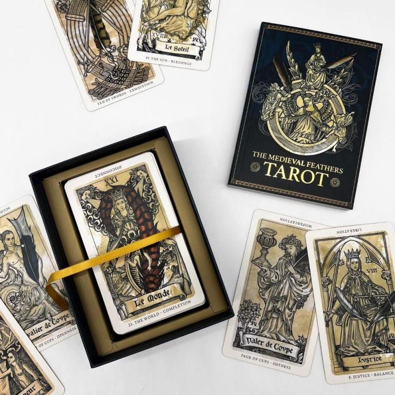 The Medieval Feathers Tarot Cards