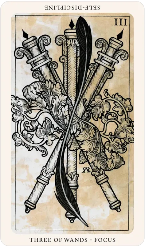 The Medieval Feathers Tarot Cards