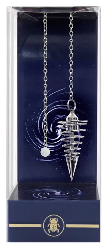 Deluxe Silver Spiral Pendulum