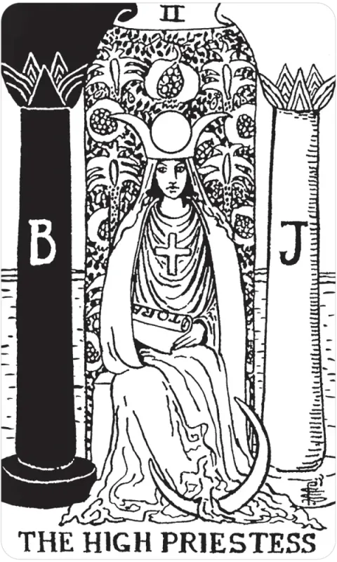 Black & White Rider-Waite Tarot Deck