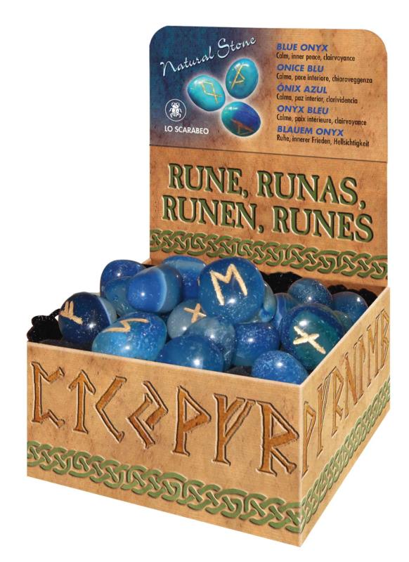 Blue Onyx Runes Lo Scarabeo