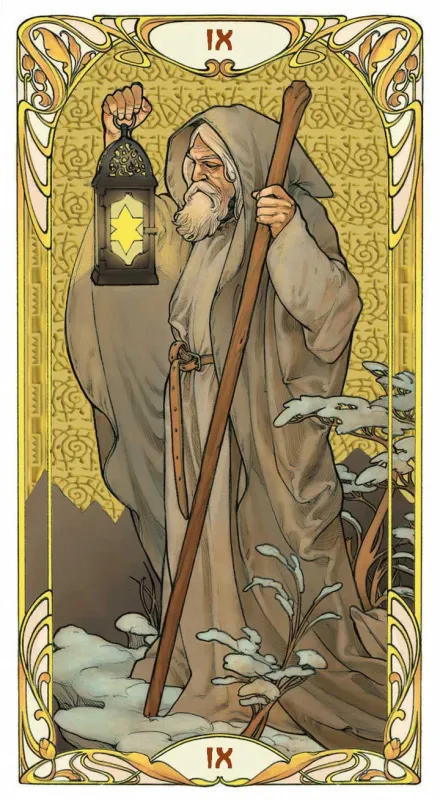 Golden Art Nouveau Tarot - Grand Trumps